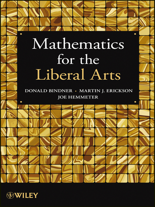 Title details for Mathematics for the Liberal Arts by Donald Bindner - Available